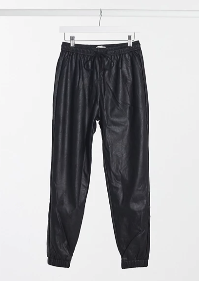 ASOS Faux Leather Joggers